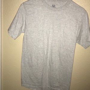 plain grey tee